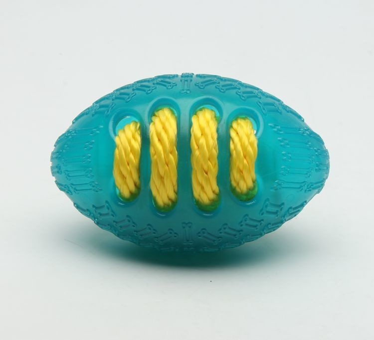 Beautiful Football Safe Chew Toys For Strong Chewers BSCI Approved