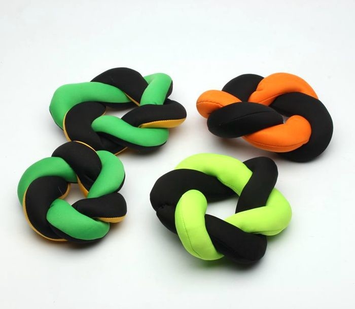 Donut Shape Chewable Dog Toys /  Durable Soft Chew Toys For Puppies